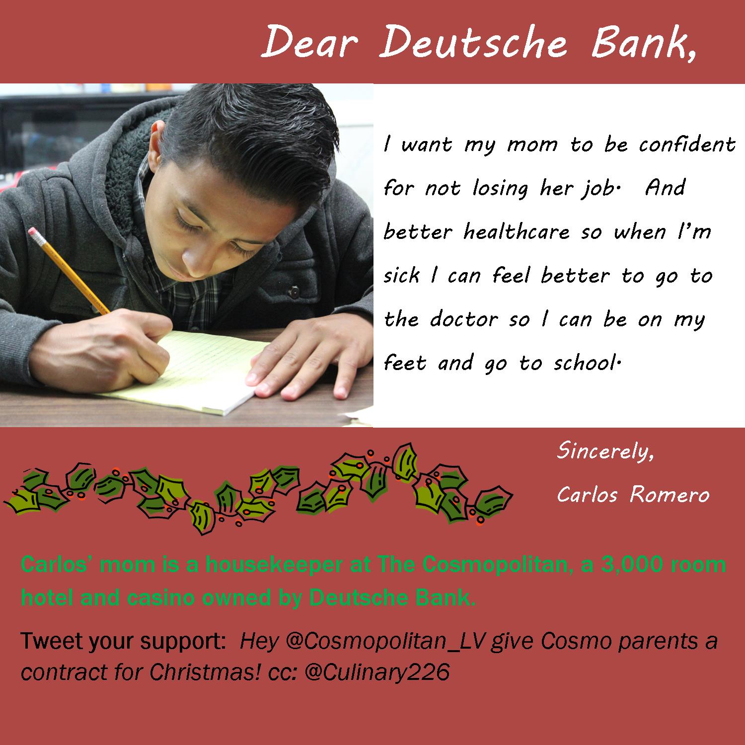 Dear Deutsche Bank